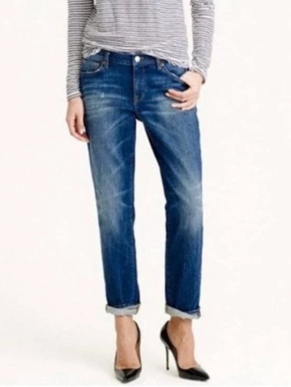 J Crew Women’s Broken in Boyfriend Indigo Denim